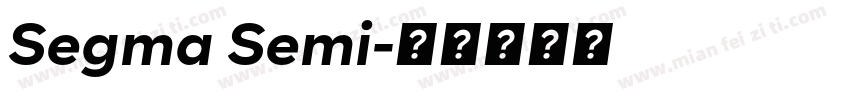 Segma Semi字体转换